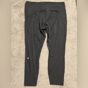 Lululemon 7/8 Legging Black Yoga Active Quick Dry Pockets
